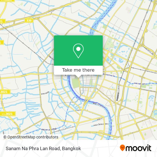 Sanam Na Phra Lan Road map