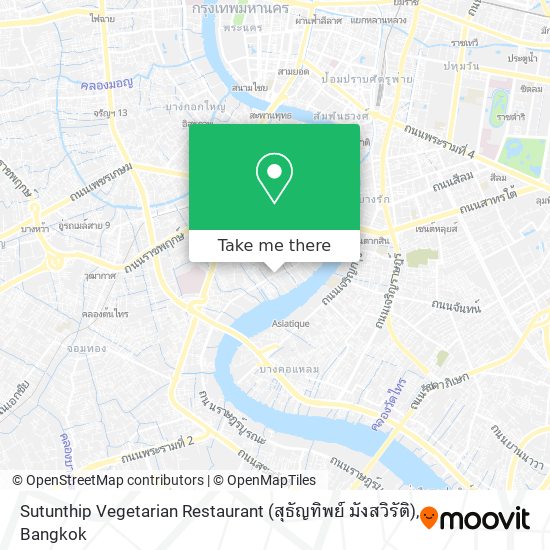 Sutunthip Vegetarian Restaurant (สุธัญทิพย์ มังสวิรัติ) map