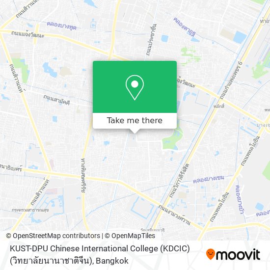 KUST-DPU Chinese International College (KDCIC) (วิทยาลัยนานาชาติจีน) map
