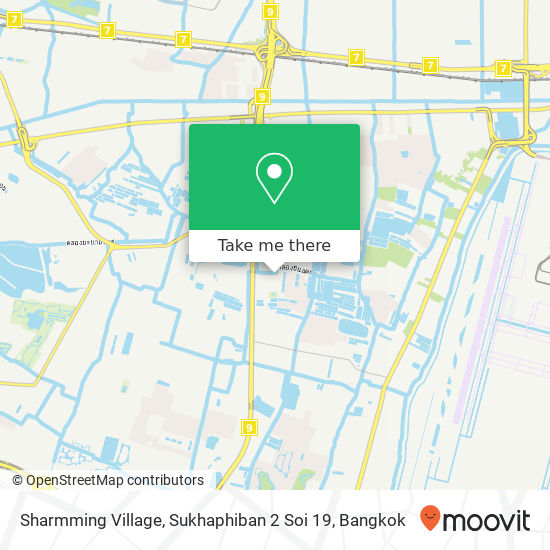 Sharmming Village, Sukhaphiban 2 Soi 19 map