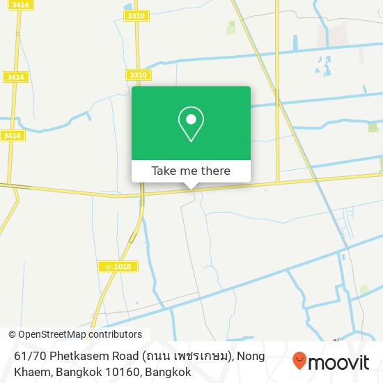 61 / 70 Phetkasem Road (ถนน เพชรเกษม), Nong Khaem, Bangkok 10160 map