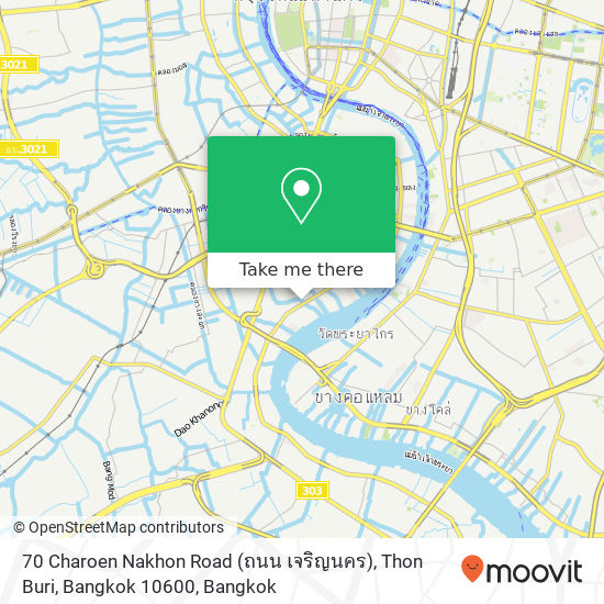 70 Charoen Nakhon Road (ถนน เจริญนคร), Thon Buri, Bangkok 10600 map