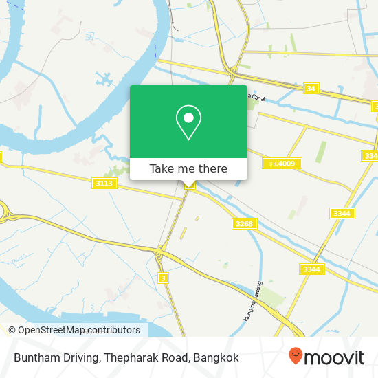 Buntham Driving, Thepharak Road map