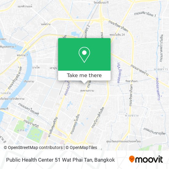 Public Health Center 51 Wat Phai Tan map