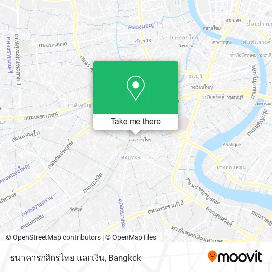 ธนาคารกสิกรไทย แลกเงิน map