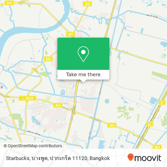 Starbucks, บางพูด, ปากเกร็ด 11120 map