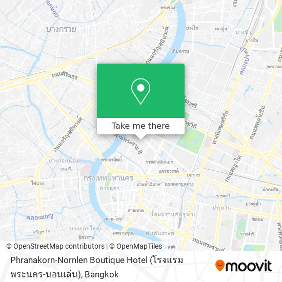 Phranakorn-Nornlen Boutique Hotel (โรงแรมพระนคร-นอนเล่น) map