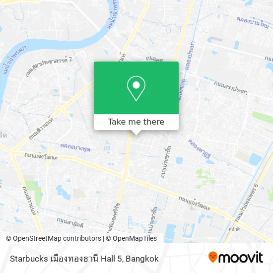 Starbucks เมืองทองธานี Hall 5 map