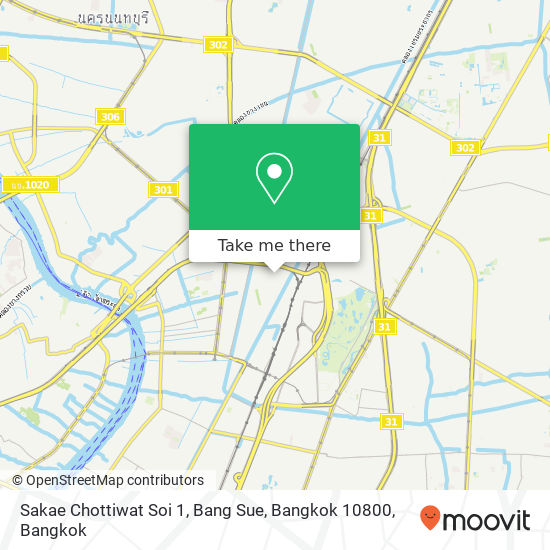 Sakae Chottiwat Soi 1, Bang Sue, Bangkok 10800 map