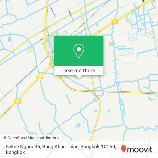 Sakae Ngam 36, Bang Khun Thian, Bangkok 10150 map