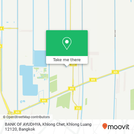 BANK OF AYUDHYA, Khlong Chet, Khlong Luang 12120 map