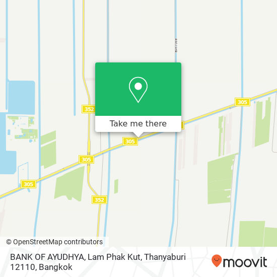 BANK OF AYUDHYA, Lam Phak Kut, Thanyaburi 12110 map