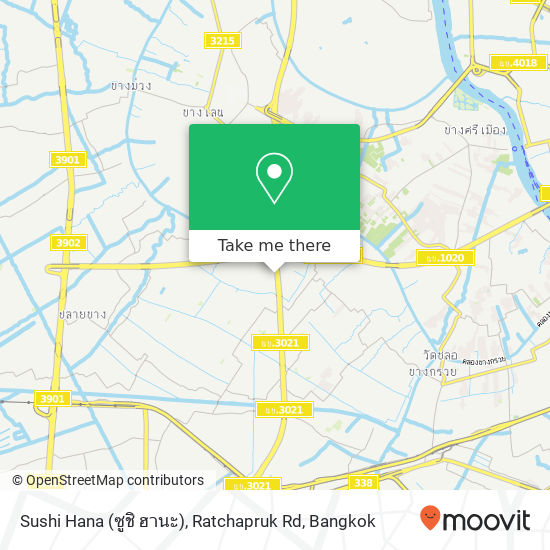 Sushi Hana (ซูชิ ฮานะ), Ratchapruk Rd map