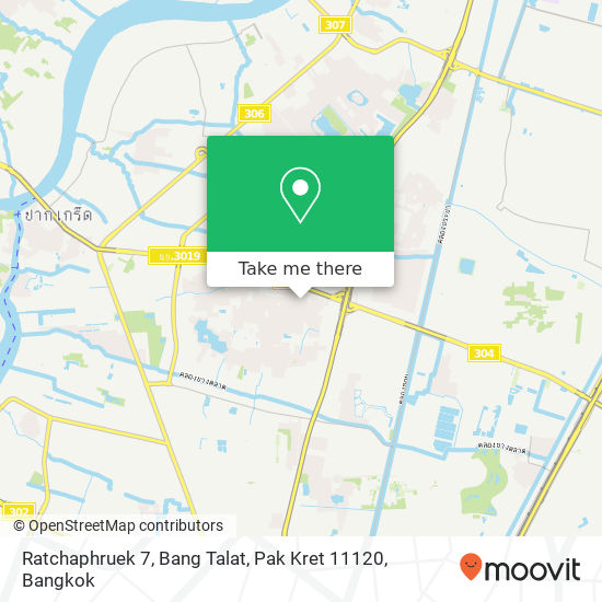 Ratchaphruek 7, Bang Talat, Pak Kret 11120 map