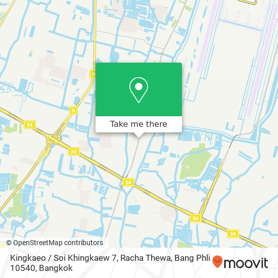 Kingkaeo / Soi Khingkaew 7, Racha Thewa, Bang Phli 10540 map