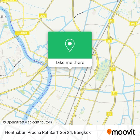 Nonthaburi Pracha Rat Sai 1 Soi 24 map