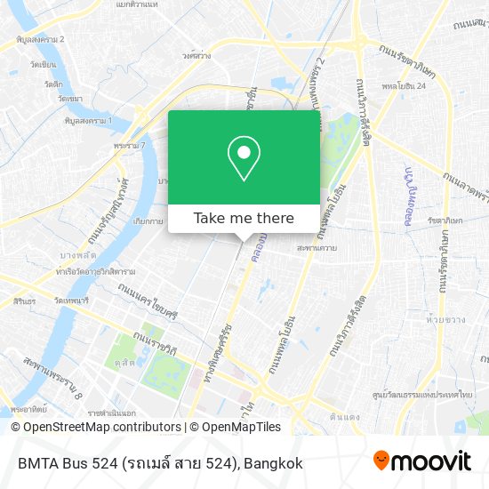 BMTA Bus 524 (รถเมล์ สาย 524) map