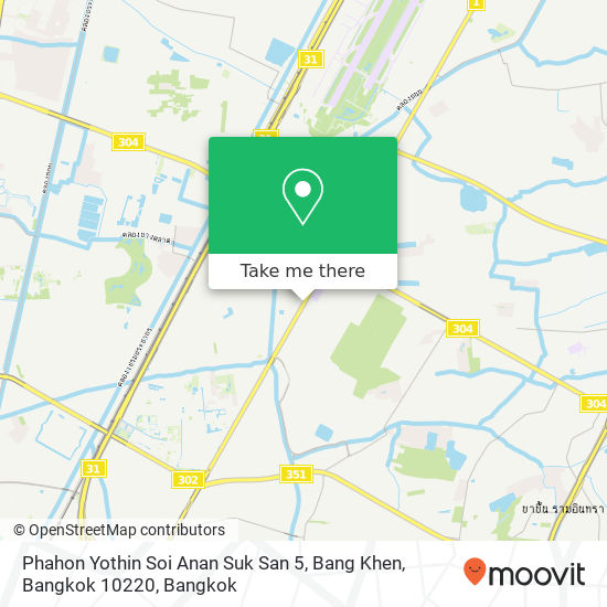 Phahon Yothin Soi Anan Suk San 5, Bang Khen, Bangkok 10220 map