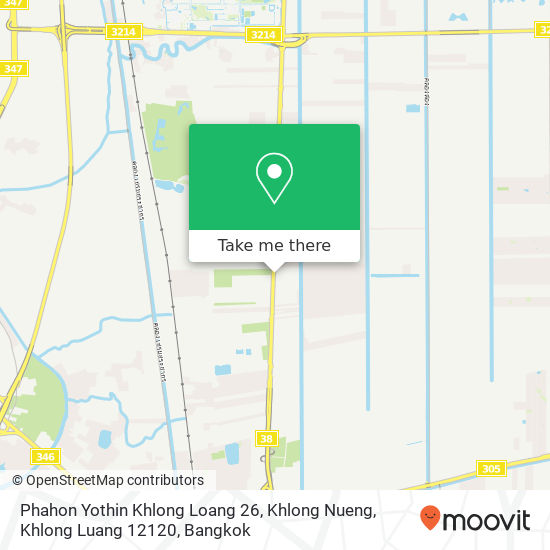 Phahon Yothin Khlong Loang 26, Khlong Nueng, Khlong Luang 12120 map