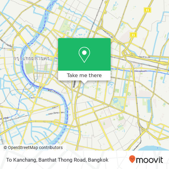 To Kanchang, Banthat Thong Road map