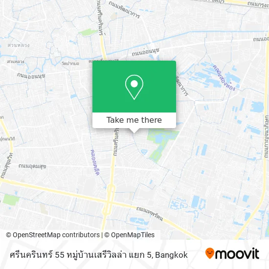 ศรีนครินทร์ 55 หมู่บ้านเสรีวิลล่า แยก 5 map