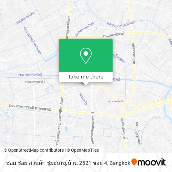 ซอย ซอย สวนผัก ชุมชนหมู่บ้าน 2521 ซอย 4 map