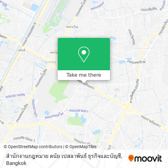 สำนักงานกฎหมาย ดนัย เปสลาพันธ์ ธุรกิจและบัญชี map