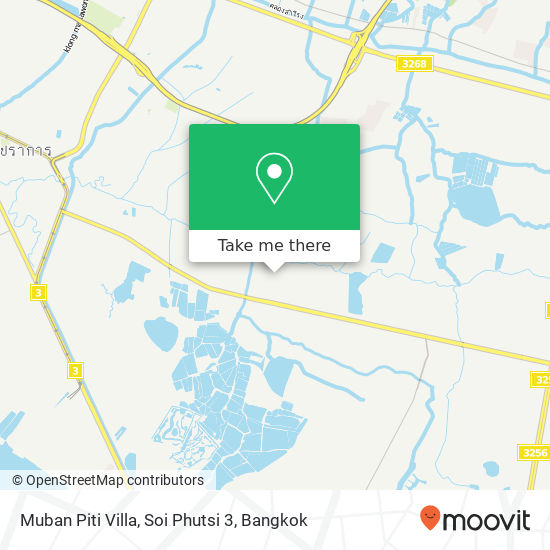 Muban Piti Villa, Soi Phutsi 3 map