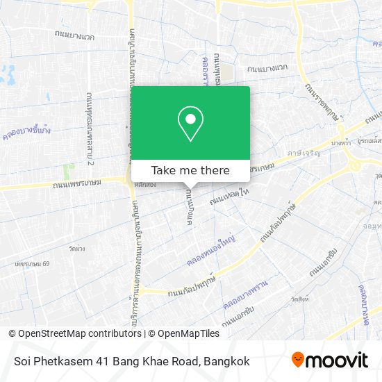 Soi Phetkasem 41 Bang Khae Road map