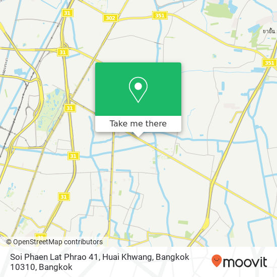 Soi Phaen Lat Phrao 41, Huai Khwang, Bangkok 10310 map