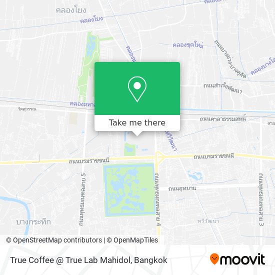 True Coffee @ True Lab Mahidol map