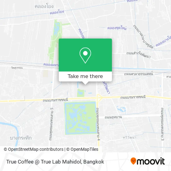 True Coffee @ True Lab Mahidol map