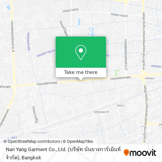 Nan Yang Garment Co., Ltd. (บริษัท นันยางการ์เม้นท์ จำกัด) map