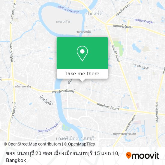 ซอย นนทบุรี 20 ซอย เลี่ยงเมืองนนทบุรี 15 แยก 10 map