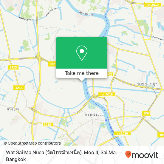 Wat Sai Ma Nuea (วัดไทรม้าเหนือ), Moo 4, Sai Ma map