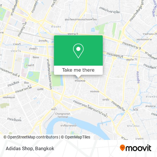 Adidas Shop map