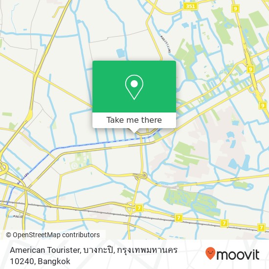 American Tourister, บางกะปิ, กรุงเทพมหานคร 10240 map