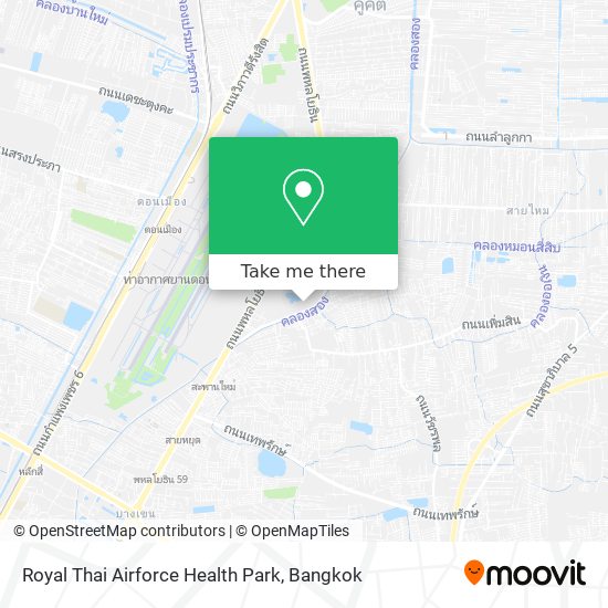 Royal Thai Airforce Health Park map