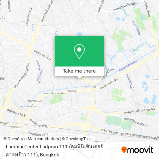 Lumpini Center Ladprao 111 (ลุมพินีเซ็นเตอร์ ลาดพร้าว 111) map