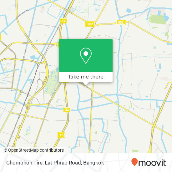 Chomphon Tire, Lat Phrao Road map