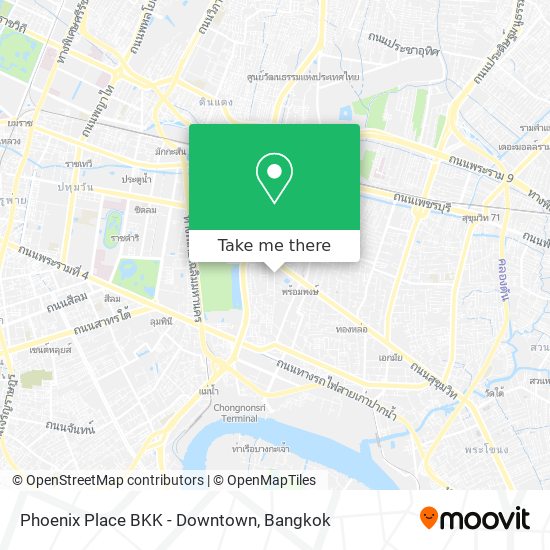 Phoenix Place BKK - Downtown map