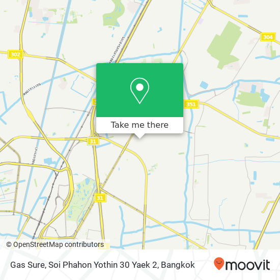 Gas Sure, Soi Phahon Yothin 30 Yaek 2 map