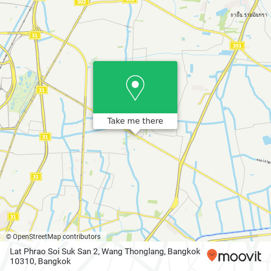 Lat Phrao Soi Suk San 2, Wang Thonglang, Bangkok 10310 map