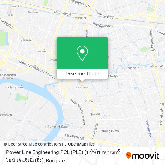 Power Line Engineering PCL (PLE) (บริษัท เพาเวอร์ไลน์ เอ็นจิเนียริ่ง) map