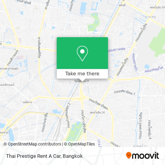 Thai Prestige Rent A Car map