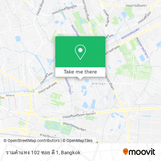 รามคำแหง 102 ซอย ดี 1 map