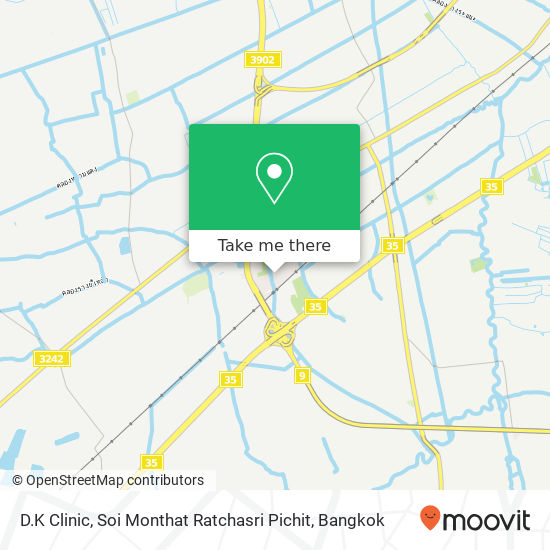 D.K Clinic, Soi Monthat Ratchasri Pichit map