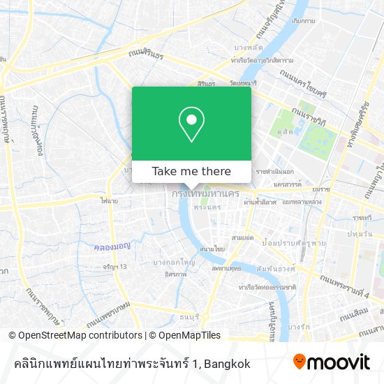 คลินิกแพทย์แผนไทยท่าพระจันทร์ 1 map