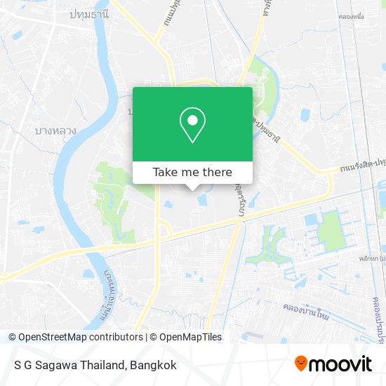 S G Sagawa Thailand map