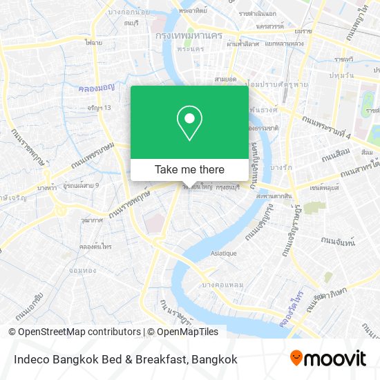 Indeco Bangkok Bed & Breakfast map
